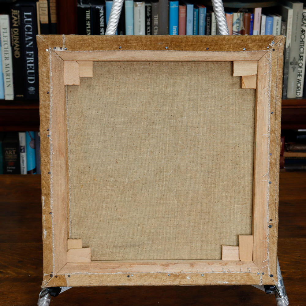 AW549: John Doty California Impressionist Winter Day Oil on Canvas Painting