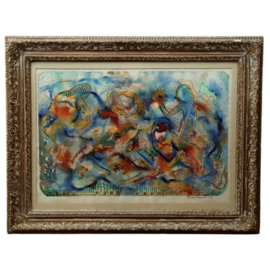 Razel Kapustin Abstract Watercolor on Paper | Work of Man