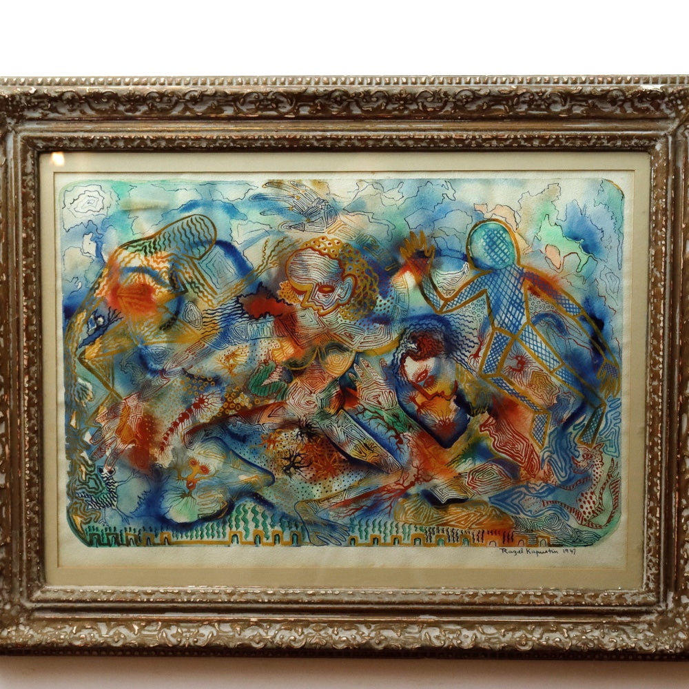 AW3-005: Razel Kapustin Abstract Watercolor on Paper