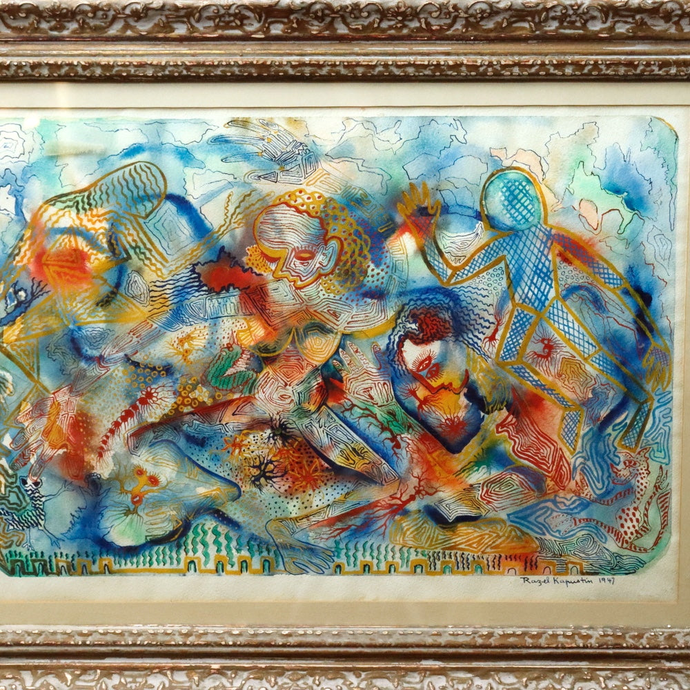 AW3-005: Razel Kapustin Abstract Watercolor on Paper