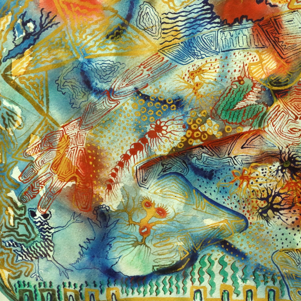 AW3-005: Razel Kapustin Abstract Watercolor on Paper