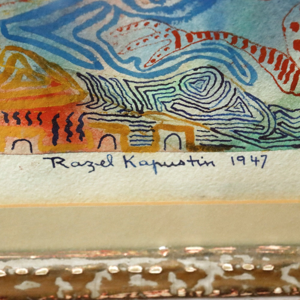 AW3-005: Razel Kapustin Abstract Watercolor on Paper