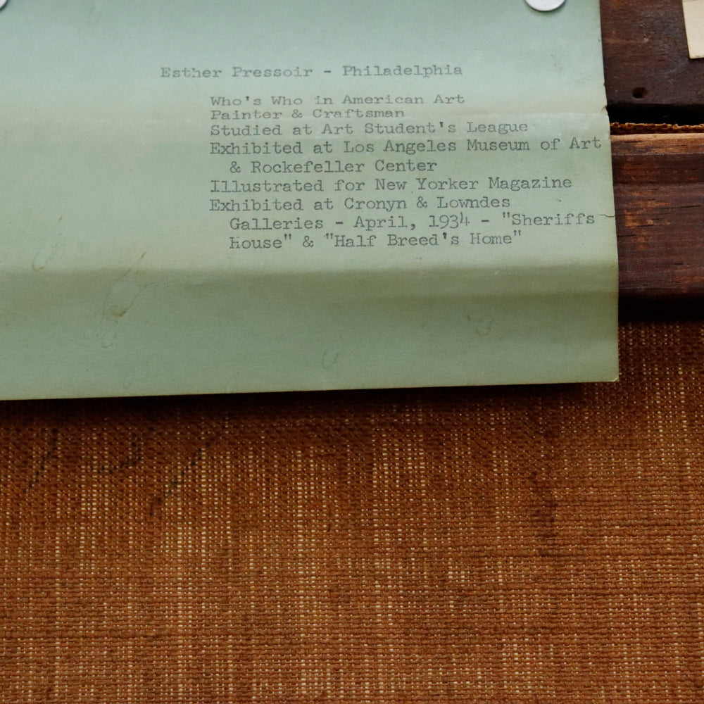 AW490: Esther Pressoir Modernist Still Life Oil on Canvas Circa 1930's