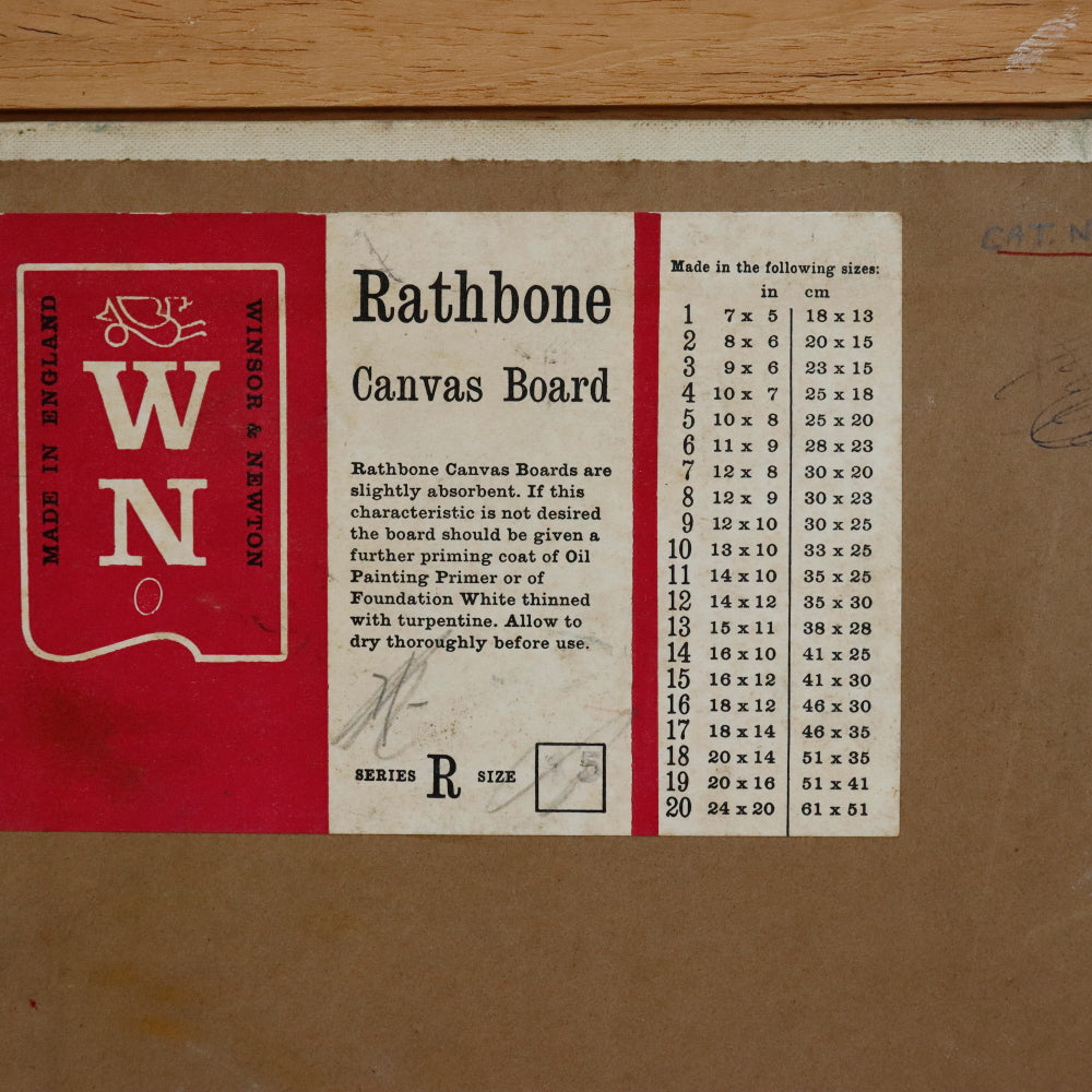 AW895: Italian Impressionist Coastal Landscape Oil on Board Painting Circa 1970