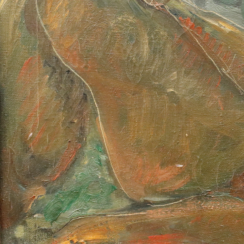 AW901: Odette Elina "Femme Nue" Oil on Canvas Circa 1930