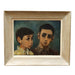 Sean Korn Brothers Mid Century Modernist Portrait Oil on Canvas Painting 1959. | Work of Man