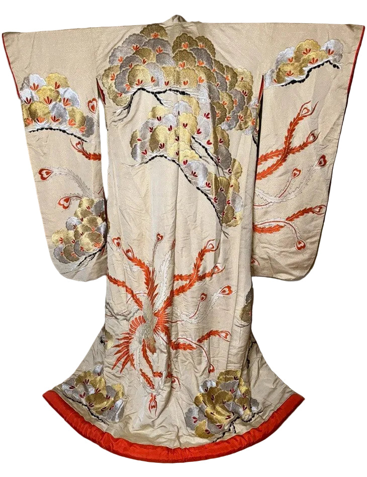 Vintage Pair Japanese Uchikate Wedding Kimonos | Work of Man