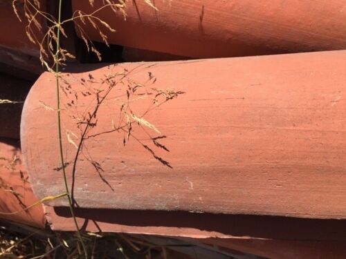 AA9-007: Handmade Spanish Terracotta Roof Tiles From 1920's Spanish House Approx 300 Available