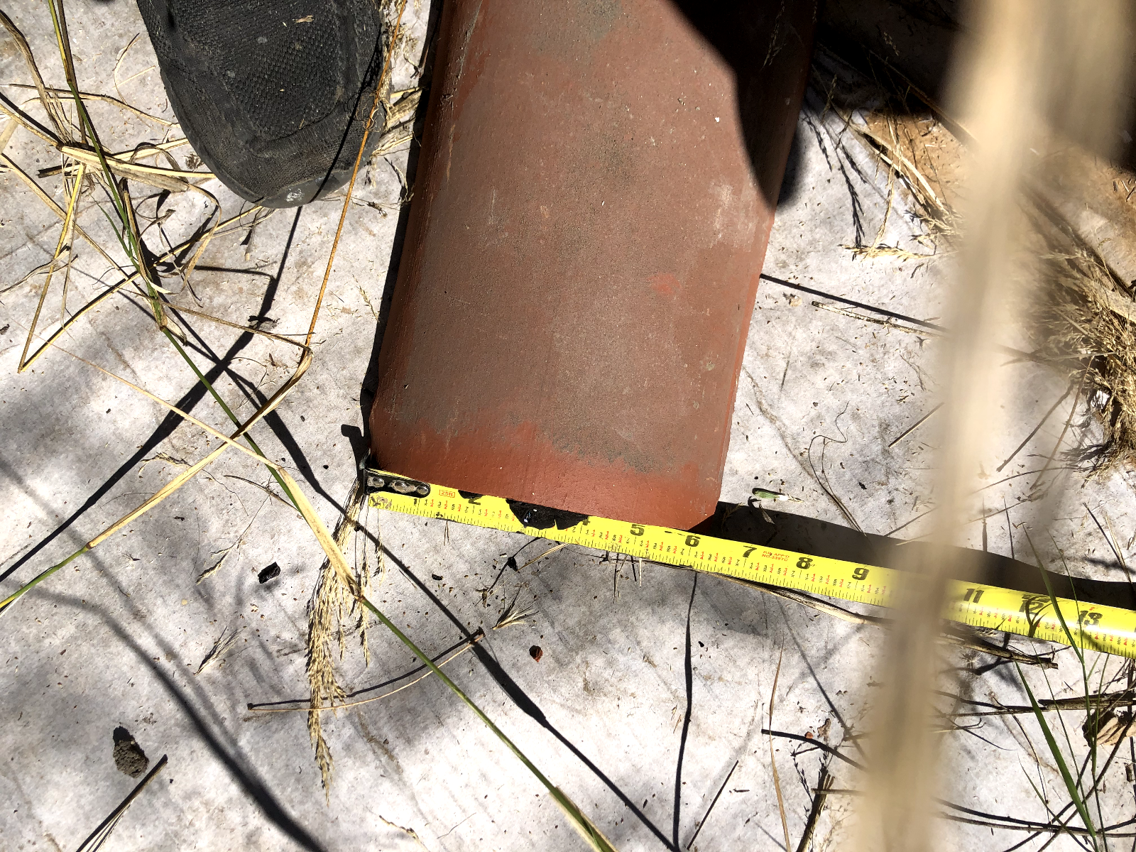 AA9-007: Handmade Spanish Terracotta Roof Tiles From 1920's Spanish House Approx 300 Available