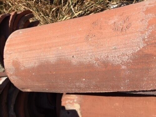 AA9-007: Handmade Spanish Terracotta Roof Tiles From 1920's Spanish House Approx 300 Available