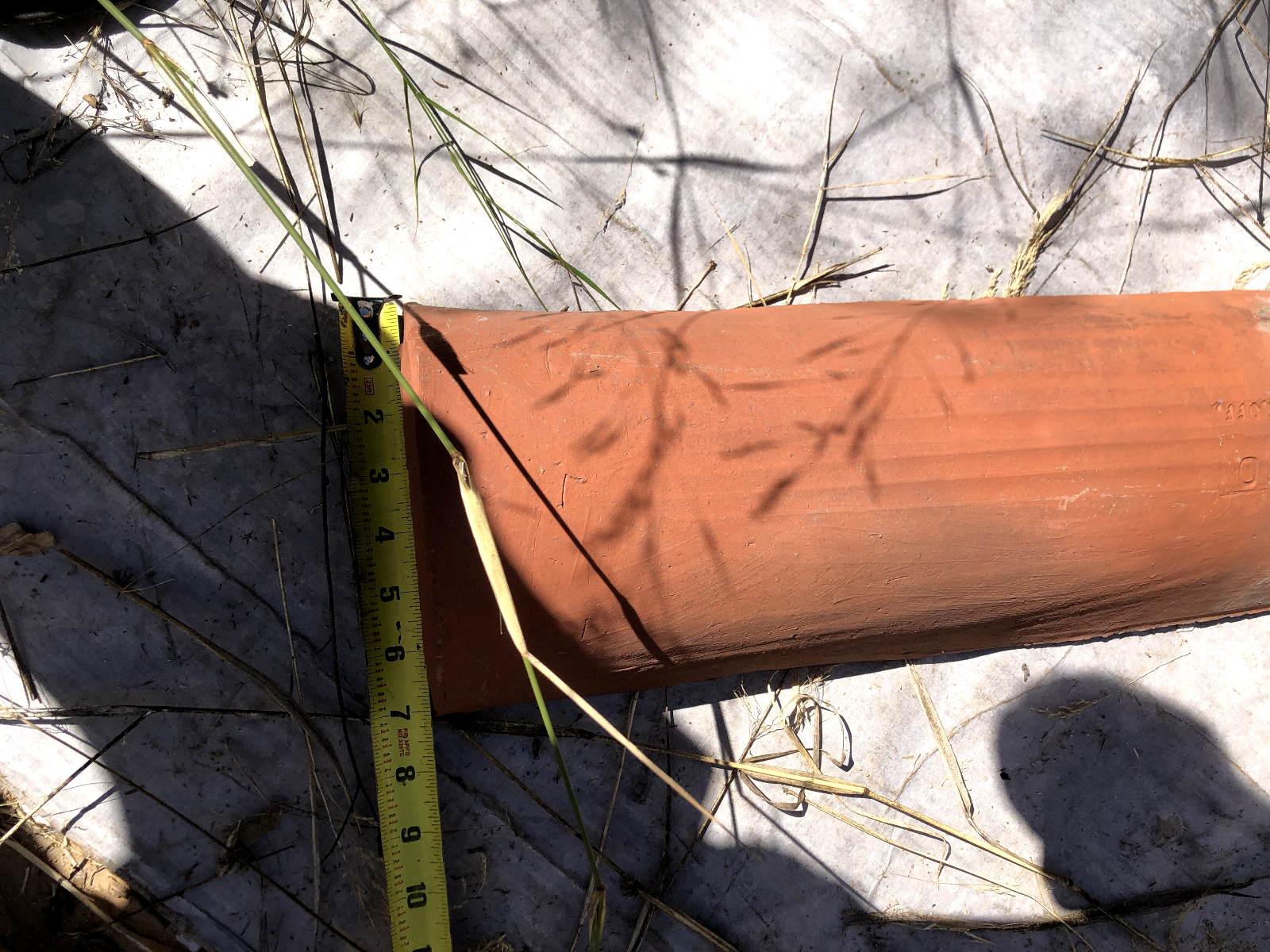 AA9-007: Handmade Spanish Terracotta Roof Tiles From 1920's Spanish House Approx 300 Available