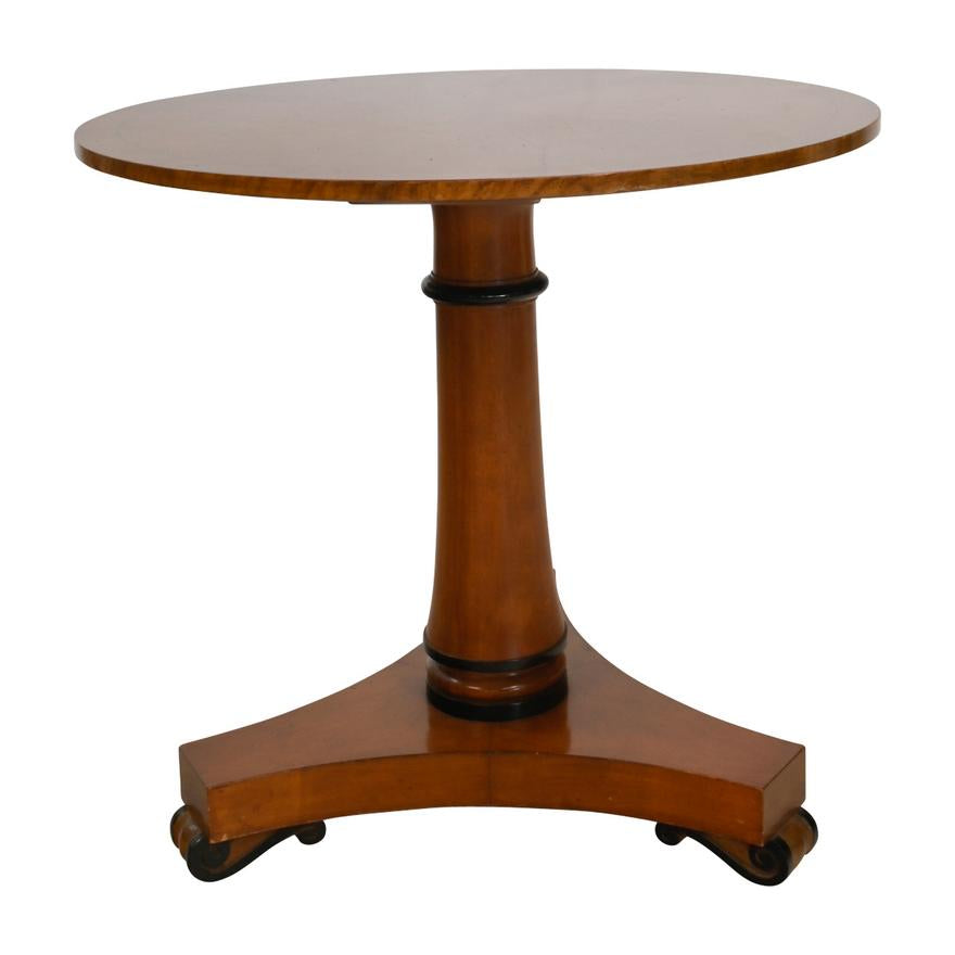 AF1-030:  ANTIQUE EARLY 20TH CENTURY BIEDERMEIER  STYLE PEDESTAL TABLE.