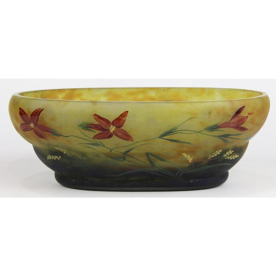 Antique MADO NANCY CAMEO GLASS BOWL | Work of Man