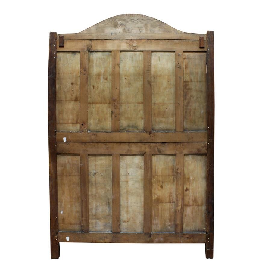 AF3-102: ANTIQUE 18TH CENTURY LOUIS XV PROVINCIAL FRUITWOOD ARMOIRE