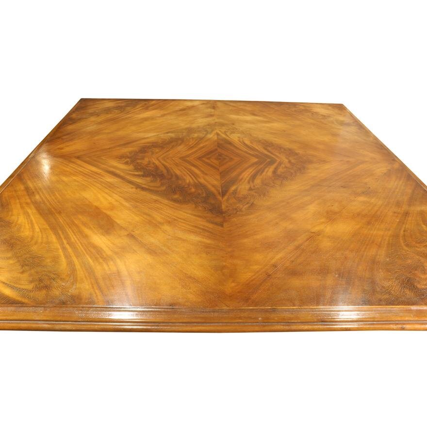 AF1-127: Therien Studio Workshop Square French Provincial Dining Table Late 20th Century