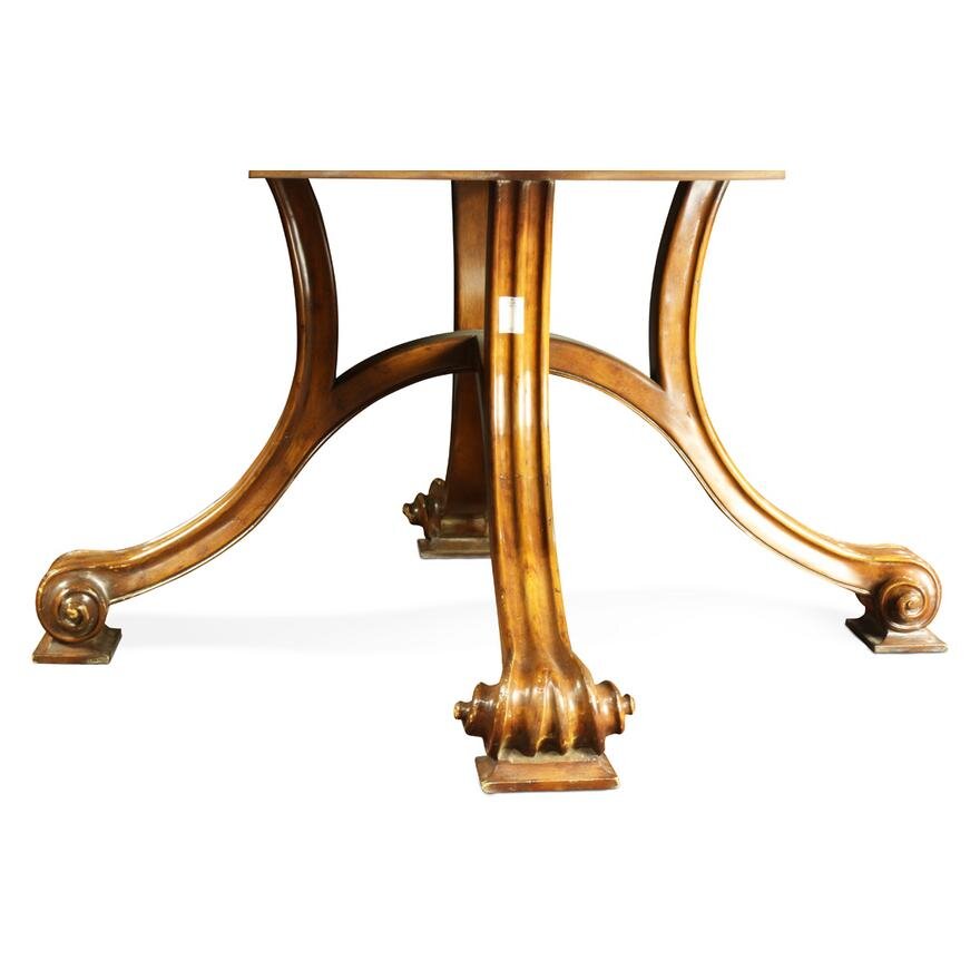 AF1-127: Therien Studio Workshop Square French Provincial Dining Table Late 20th Century