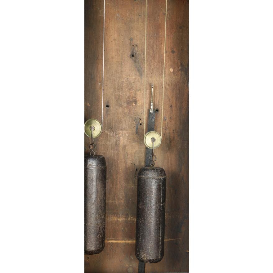 TK1-104: LATE 18TH CENTURY  ENGLISH MAHOGANY & QUARTER SAWN OAK TALL CASE CLOCK