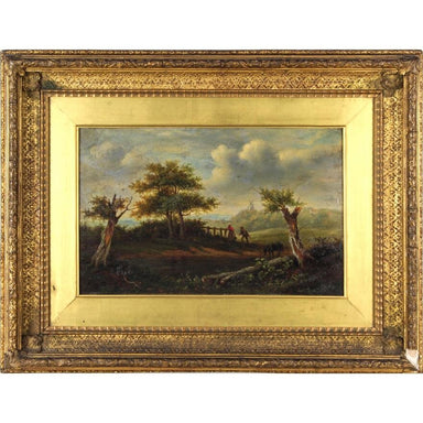 Alexander Nasmyth - Landscape With Figures - Oil on Board Painting | Work of Man
