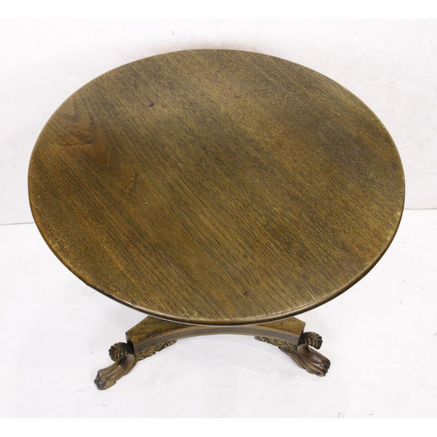 AF1-262: ANTIQUE EARLY 19TH CENTURY GEORGIAN STYLE TILT TOP TABLE