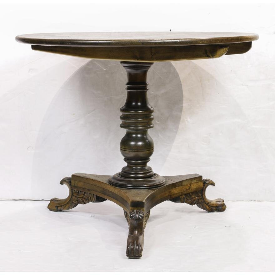 AF1-262: ANTIQUE EARLY 19TH CENTURY GEORGIAN STYLE TILT TOP TABLE
