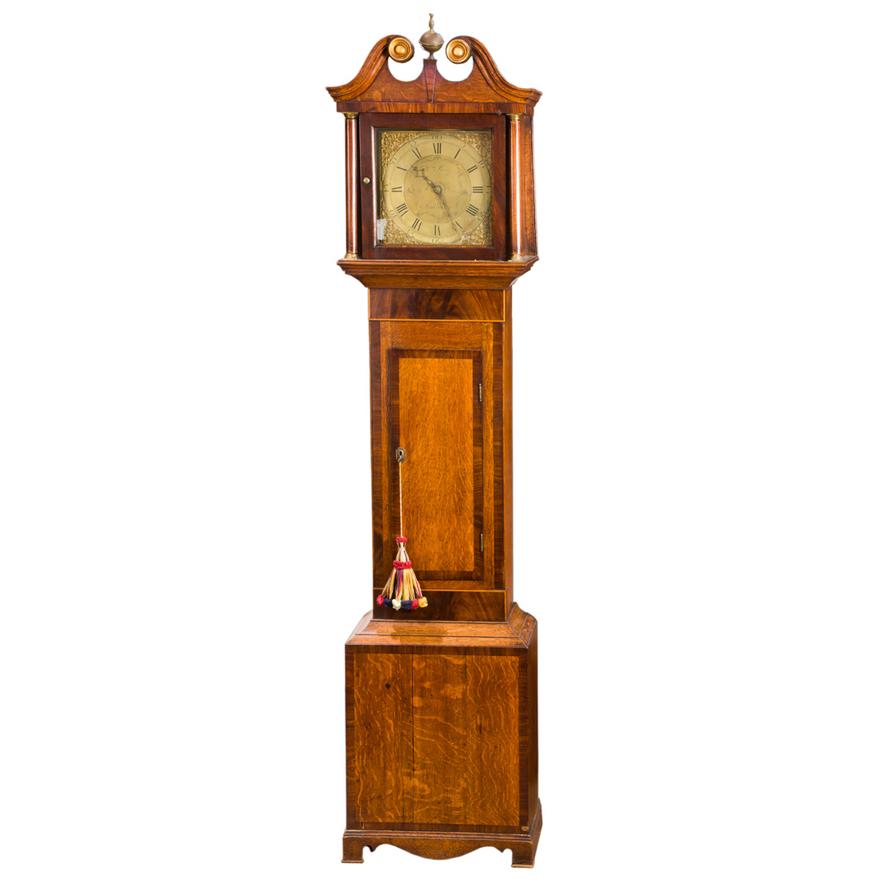 TK1-050: LATE 18TH CENTURY  WILLIAM RAY SUDBURY (ENGLISH) OAK LONGCASE CLOCK