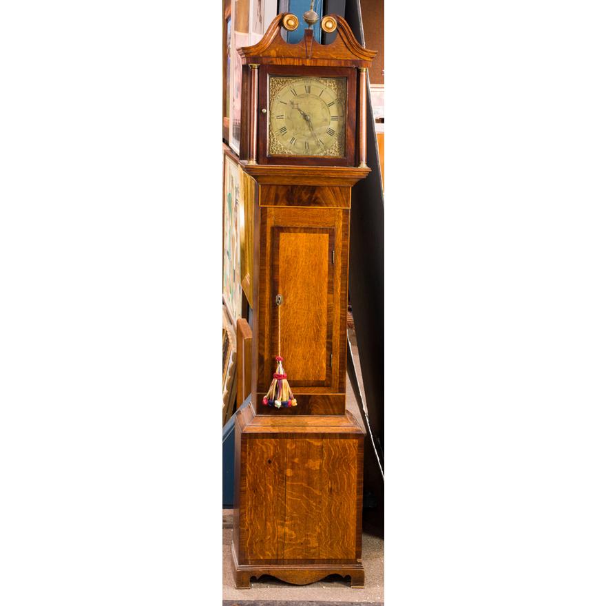 TK1-050: LATE 18TH CENTURY  WILLIAM RAY SUDBURY (ENGLISH) OAK LONGCASE CLOCK