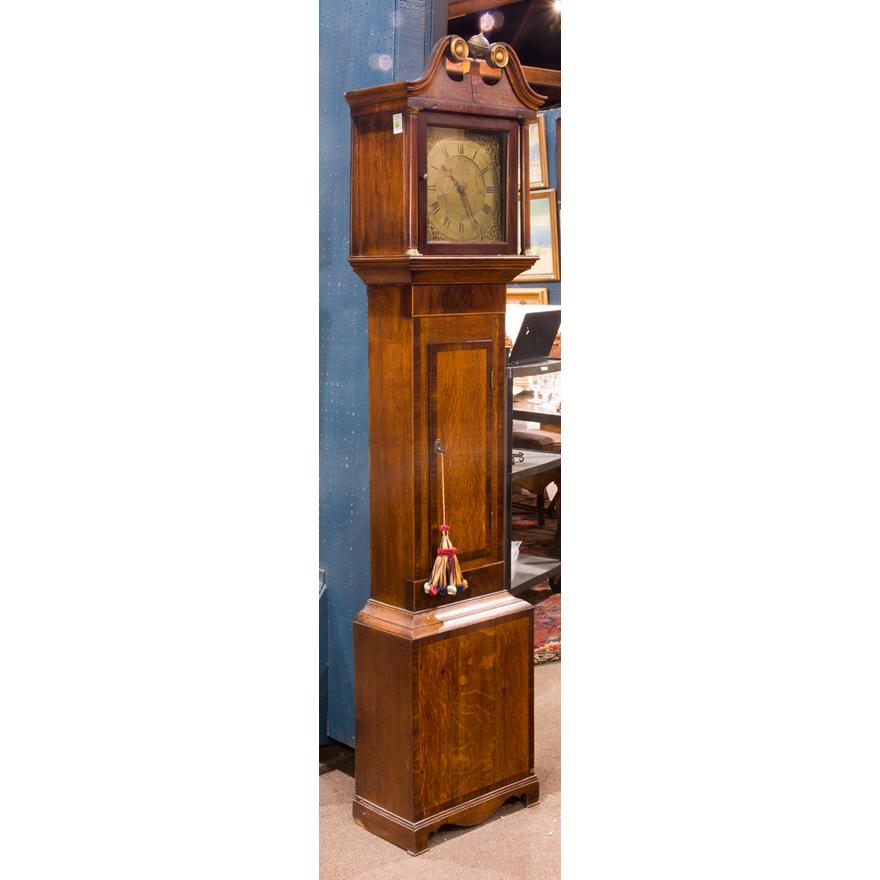 TK1-050: LATE 18TH CENTURY  WILLIAM RAY SUDBURY (ENGLISH) OAK LONGCASE CLOCK