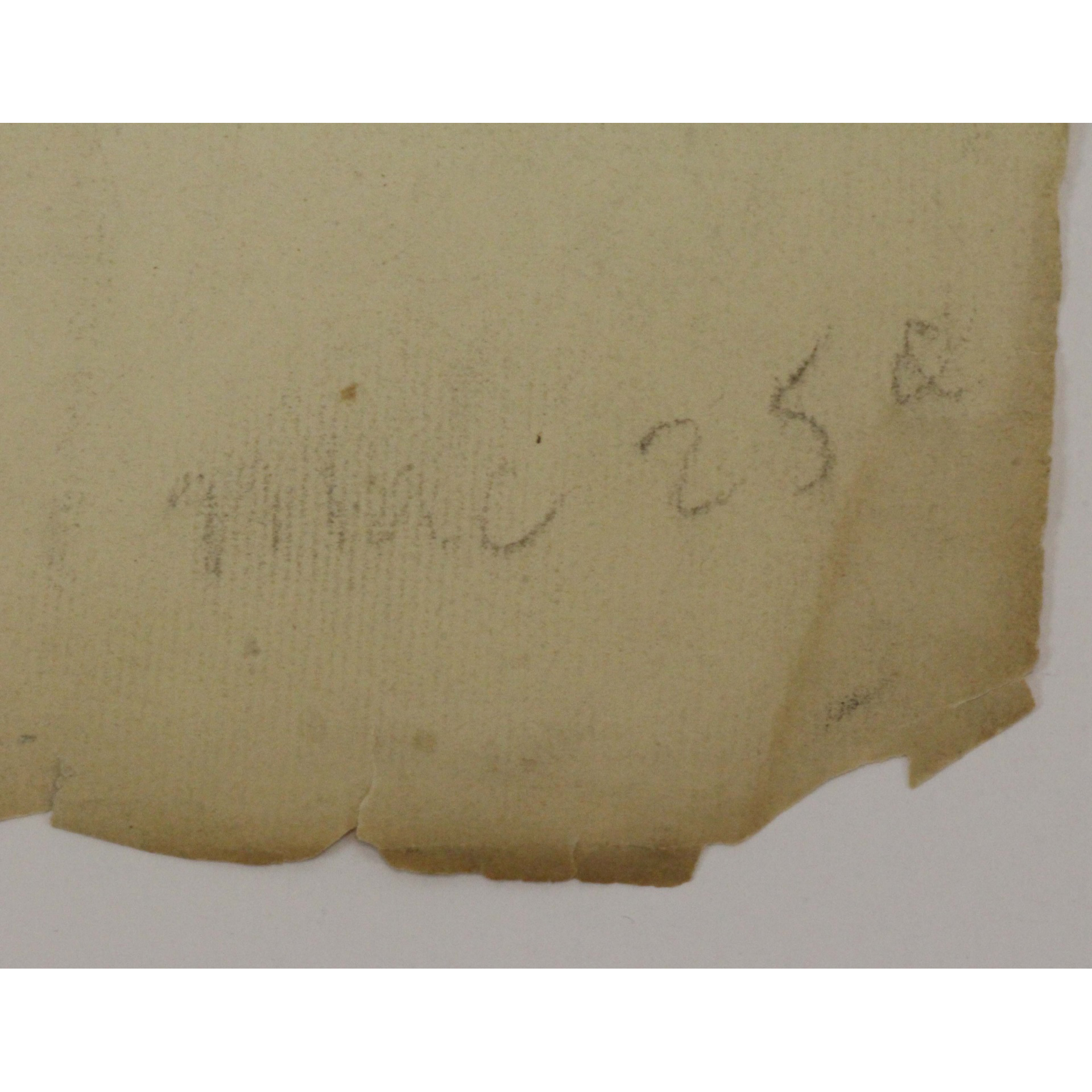 AW6-004: Egbert Cadmus Studio Drawing of a Standing Male - Pencil & Charcoal