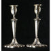 PAIR SHEFFIELD SILVERPLATE CANDLESTICKS | Work of Man
