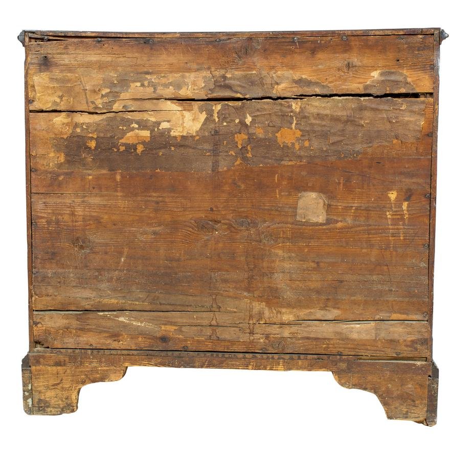 AF4-371: ANTIQUE LATE 18TH CENTURY AMERICAN WALNUT BACHELORS CHEST