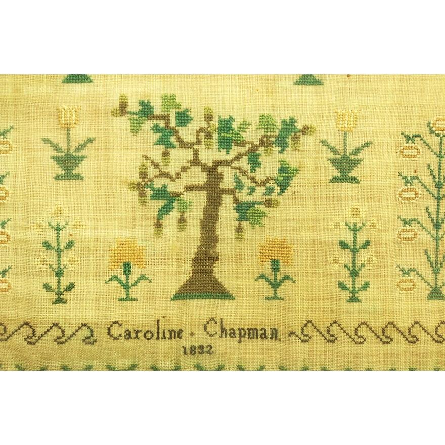 TX2-003:American School - Early 19th C Needlework Sampler