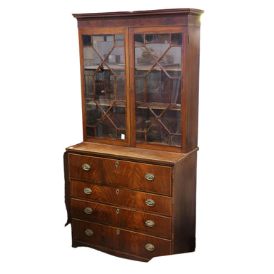ANTIQUE GEORGIAN SECRETARY BOOKCASE | Work of Man