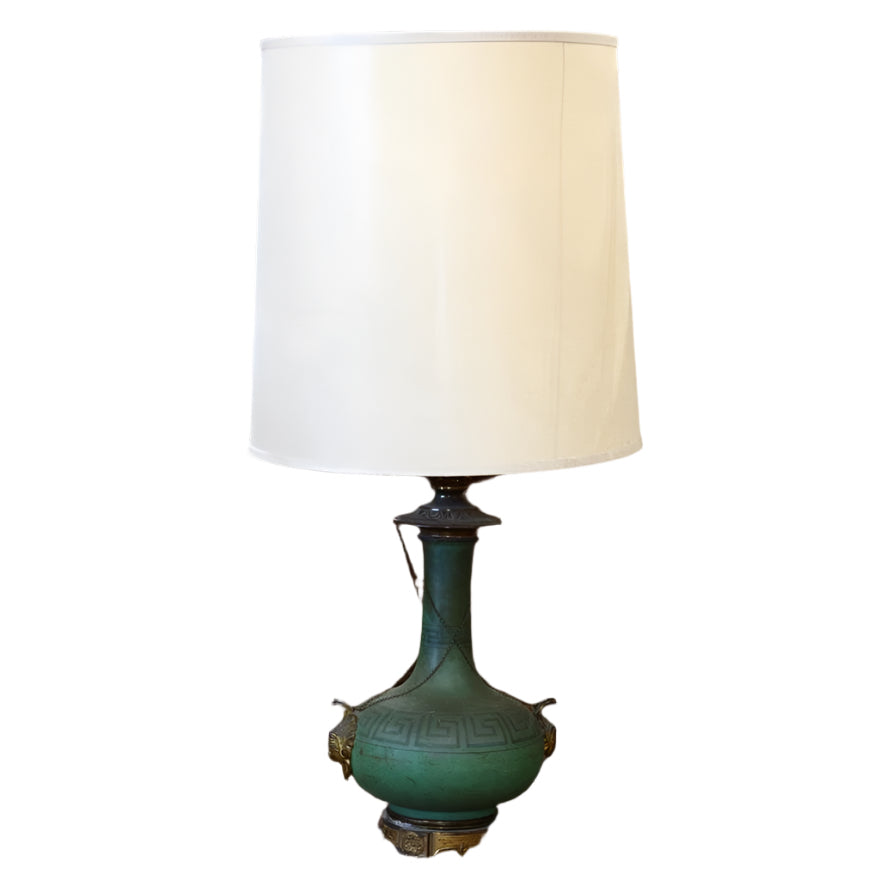 AL2-010: Pair of Late 19th Century Victorian Kerosene Lamps (Converted)