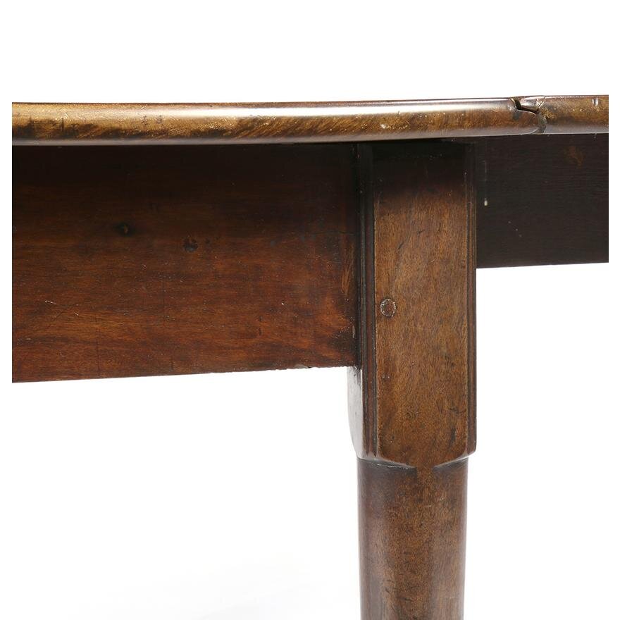 AF1-122: ANTIQUE LATE 18TH CENTURY ENGLISH GEORGIAN MAHOGANY DROP LEAF TABLE