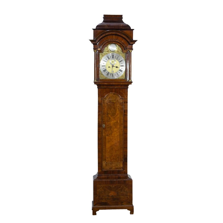 TK1-055: LATE 18TH CENTURY ENGLISH TALL CASE CLOCK BY PETER BREBANT LONDON