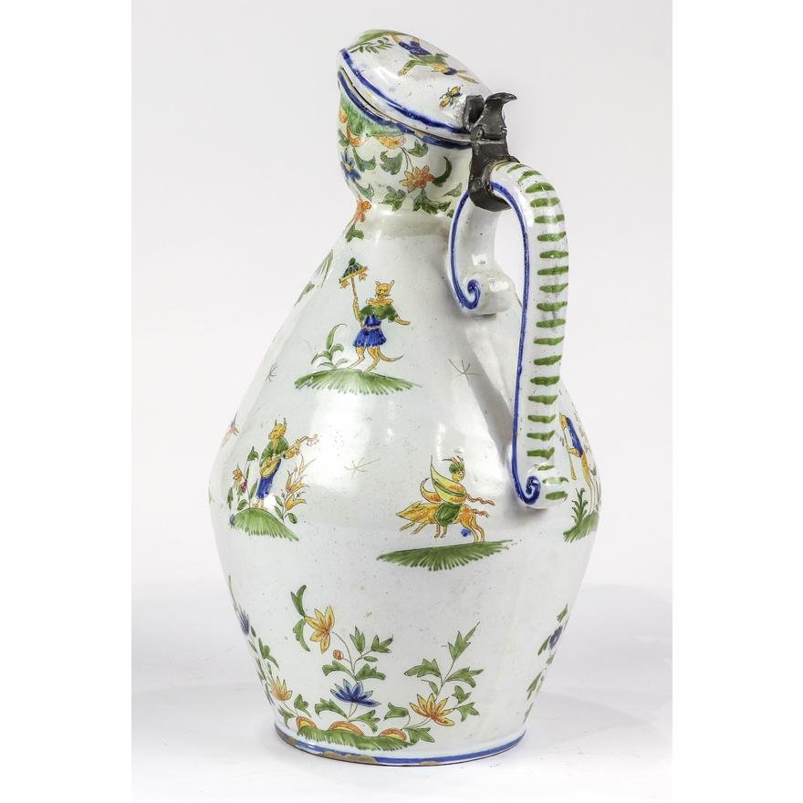 Antique FRENCH FAIENCE EWER | Work of Man