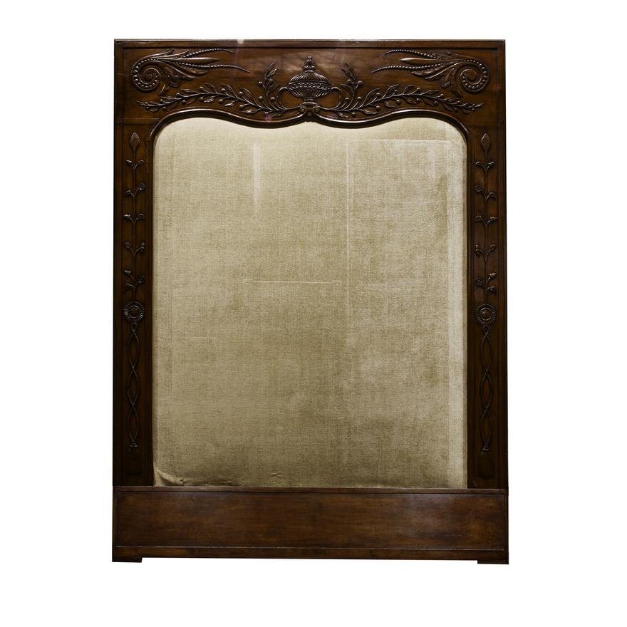 Antique FRENCH PROVINCIAL UPHOLSTERED BED | Work of Man