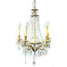 Antique Early 20th Century French Regency Gilt Bronze & Crystal Chandelier | Work of Man