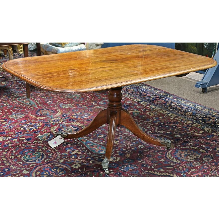 AF1-120: ANTIQUE EARLY 19TH CENTURY REGENCY MAHOGANY BREAKFAST TABLE