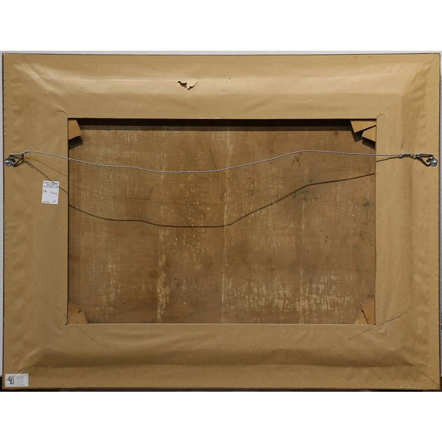 AW432: MAX OHMAYER - Street Scene with Figures and Horses - OIL ON CANVAS -