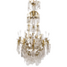 Late 20th Century French Bronze & Crystal Chandelier | Work of Man