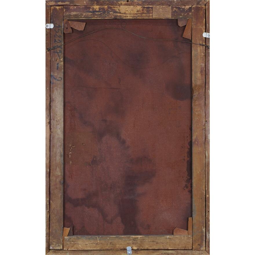 AW446: Italian School - Classical Ruins - Oil on Canvas