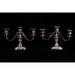 PAIR SHEFFIELD SILVER PLATE CANDELABRA | Work of Man
