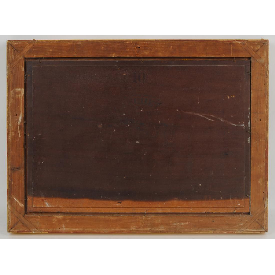 AW483: Georges Berges - Seashore - Oil on Mahogany Board