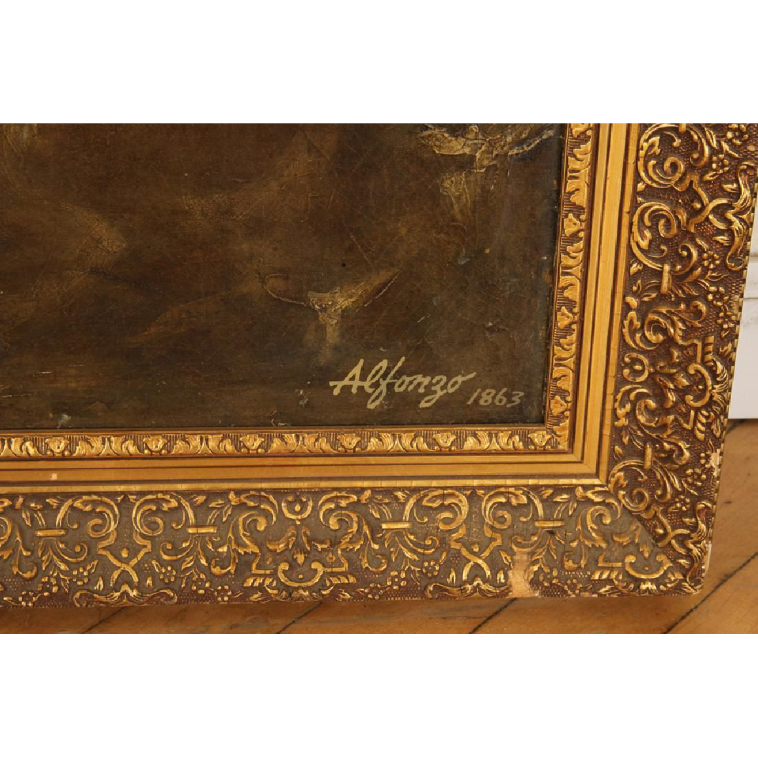 AW487: Mid 19th Century Recreation of William Etty's "The Storm" - Oil on Canvas