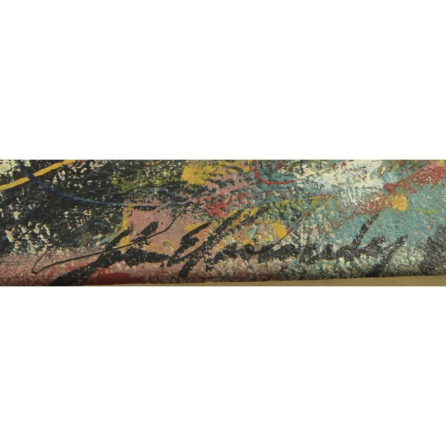 AW435: John William Kennedy - Abstract Nude - Oil on Board