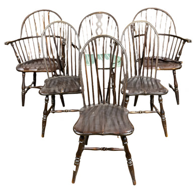 Antique 1920's Crocker Chair Co Windsor Chairs | Work of Man