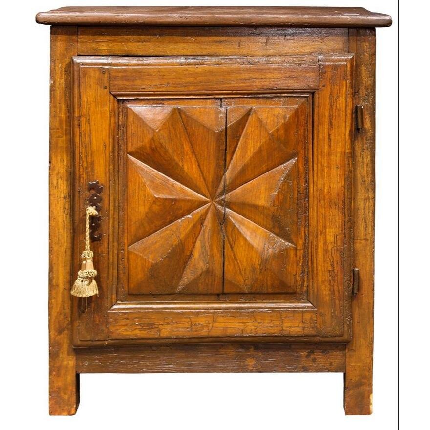 ANTIQUE FRENCH PROVINCIAL SINGLE DOOR COMMODE | Work of Man
