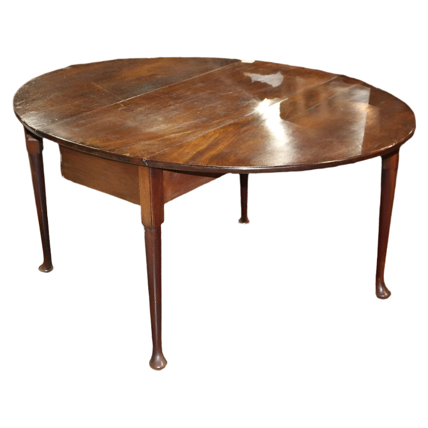 Antique ENGLISH QUEEN ANNE DROP LEAF TABLE | Work of Man