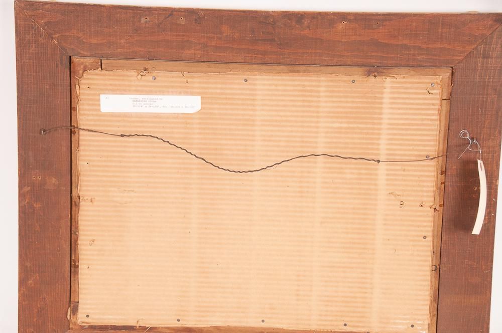 AW096 - IN THE MANNER OF JOSEPH M.W. TURNER: "GATHERING STORM" - SEASCAPE - Oil on Canvas